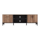 ΕΠΙΠΛΟ TV CORSICA 170 FLAGSTAFF OAK-ΜΑΥΡΟ 170,5x42x53,5εκ
