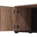 ΕΠΙΠΛΟ TV CORSICA 170 FLAGSTAFF OAK-ΜΑΥΡΟ 170,5x42x53,5εκ