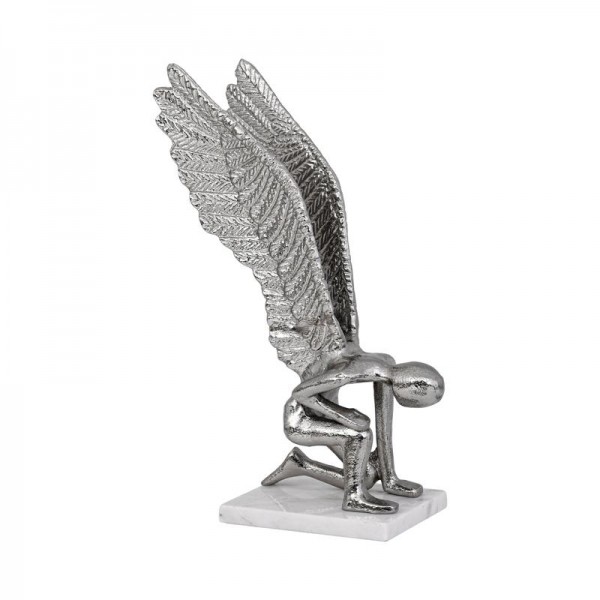 ΕΠΙΤΡΑΠΕΖΙΑ ΔΙΑΚΟΣΜΗΤΙΚΗ ΦΙΓΟΥΡΑ Fylliana Angel ΝΙΚΕΛ ΧΡΩΜΑ 19x16x33εκ