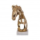 ΕΠΙΤΡΑΠΕΖΙΑ ΔΙΑΚΟΣΜΗΤΙΚΗ ΦΙΓΟΥΡΑ Fylliana Horse ΑΝΤΙΚΕ ΧΡΥΣΟ ΧΡΩΜΑ 18x14x26εκ