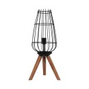 ΕΠΙΤΡΑΠΕΖΙΑ ΛΑΜΠΑ Fylliana Cresset ΜΑΥΡΟ ΧΡΩΜΑ 30x30x65εκ E27