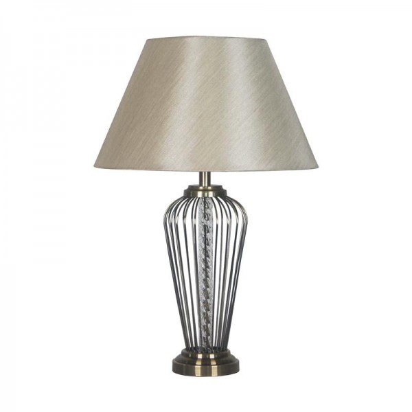 ΕΠΙΤΡΑΠΕΖΙΑ ΛΑΜΠΑ Fylliana FL24623 ΓΥΑΛΙΝΗ ΔΙΑΦΑΝΟ ΧΡΩΜΑ 38x56εκ Ε27