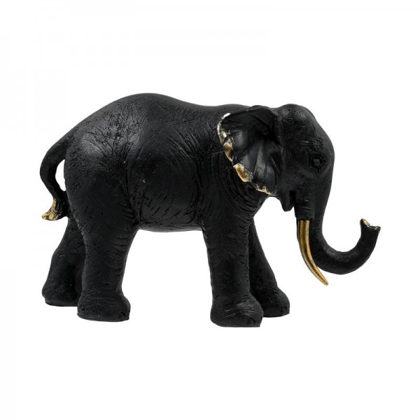 ΕΠΙΤΡΑΠΕΖΙΟ ΔΙΑΚΟΣΜΗΤΙΚΟ ΕΛΕΦΑΝΤΑΣ Fylliana FL18012 ΜΑΥΡΟ-ΧΡΥΣΟ ΧΡΩΜΑ 19x6x12εκ