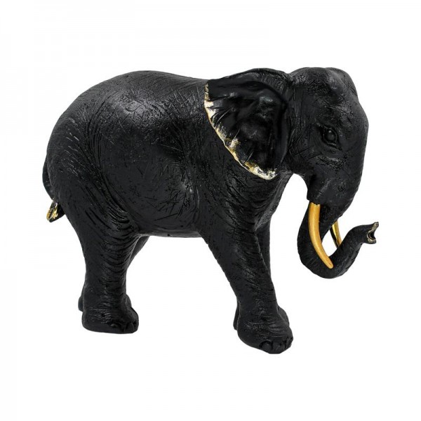 ΕΠΙΤΡΑΠΕΖΙΟ ΔΙΑΚΟΣΜΗΤΙΚΟ ΕΛΕΦΑΝΤΑΣ Fylliana FL18012 ΜΑΥΡΟ-ΧΡΥΣΟ ΧΡΩΜΑ 28x10x17εκ