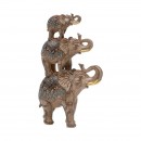 ΕΠΙΤΡΑΠΕΖΙΟ ΔΙΑΚΟΣΜΗΤΙΚΟ ΕΛΕΦΑΝΤΑΣ Fylliana FL2445 ΚΑΦΕ-ΧΡΥΣΟ ΧΡΩΜΑ 20x8x31εκ