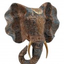 ΕΠΙΤΡΑΠΕΖΙΟ ΔΙΑΚΟΣΜΗΤΙΚΟ ΕΛΕΦΑΝΤΑΣ Fylliana FL2452 ΚΑΦΕ-ΧΡΥΣΟ ΧΡΩΜΑ 20x8x28εκ