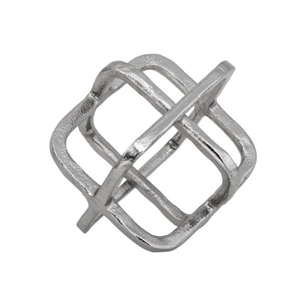 ΕΠΙΤΡΑΠΕΖΙΟ ΔΙΑΚΟΣΜΗΤΙΚΟ Fylliana Cube ΝΙΚΕΛ ΧΡΩΜΑ 15x13x14εκ