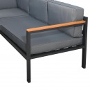 ΓΩΝΙΑΚΟ ΣΕΤ ΚΗΠΟΥ Fylliana Estelle ΓΚΡΙ ΧΡΩΜΑ 213x213x65εκ