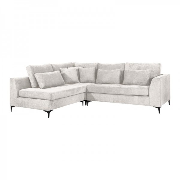 ΓΩΝΙΑΚΟΣ ΚΑΝΑΠΕΣ Fylliana Albert IVORY ΧΡΩΜΑ 280x220x96εκ