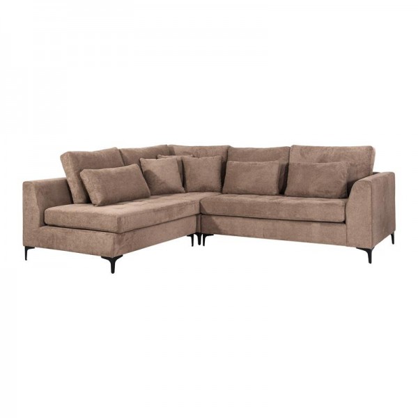 ΓΩΝΙΑΚΟΣ ΚΑΝΑΠΕΣ Fylliana Albert ΚΑΦΕ ΧΡΩΜΑ 280x220x96εκ