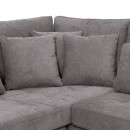 ΓΩΝΙΑΚΟΣ ΚΑΝΑΠΕΣ Fylliana Albert ΣΚΟΥΡΟ ΓΚΡΙ ΧΡΩΜΑ 280x220x96εκ