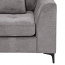 ΓΩΝΙΑΚΟΣ ΚΑΝΑΠΕΣ Fylliana Albert ΣΚΟΥΡΟ ΓΚΡΙ ΧΡΩΜΑ 280x220x96εκ
