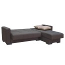 ΓΩΝΙΑΚΟΣ ΚΑΝΑΠΕΣ Fylliana Avignon ΣΚΟΥΡΟ ΚΑΦΕ-ΜΠΕΖ 212*145εκ