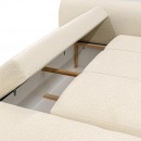 ΓΩΝΙΑΚΟΣ ΚΑΝΑΠΕΣ Fylliana Fiesta ΛΕΥΚΟ ΧΡΩΜΑ 265x165x95εκ