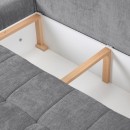 ΓΩΝΙΑΚΟΣ ΚΑΝΑΠΕΣ ΚΡΕΒΑΤΙ BOGOTA ΑΡΙΣΤΕΡΗ ΓΩΝΙΑ ΓΚΡΙ ΧΡΩΜΑ 245x184x80εκ