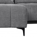 ΓΩΝΙΑΚΟΣ ΚΑΝΑΠΕΣ ΚΡΕΒΑΤΙ BOGOTA ΑΡΙΣΤΕΡΗ ΓΩΝΙΑ ΓΚΡΙ ΧΡΩΜΑ 245x184x80εκ