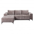 ΓΩΝΙΑΚΟΣ ΚΑΝΑΠΕΣ ΚΡΕΒΑΤΙ BOGOTA ΑΡΙΣΤΕΡΗ ΓΩΝΙΑ ΚΑΦΕ ΧΡΩΜΑ 245x184x80εκ