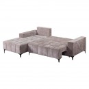 ΓΩΝΙΑΚΟΣ ΚΑΝΑΠΕΣ ΚΡΕΒΑΤΙ BOGOTA ΑΡΙΣΤΕΡΗ ΓΩΝΙΑ ΚΑΦΕ ΧΡΩΜΑ 245x184x80εκ