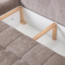 ΓΩΝΙΑΚΟΣ ΚΑΝΑΠΕΣ ΚΡΕΒΑΤΙ BOGOTA ΑΡΙΣΤΕΡΗ ΓΩΝΙΑ ΚΑΦΕ ΧΡΩΜΑ 245x184x80εκ