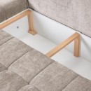 ΓΩΝΙΑΚΟΣ ΚΑΝΑΠΕΣ ΚΡΕΒΑΤΙ BOGOTA ΑΡΙΣΤΕΡΗ ΓΩΝΙΑ ΜΠΕΖ ΧΡΩΜΑ 245x184x80εκ