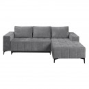 ΓΩΝΙΑΚΟΣ ΚΑΝΑΠΕΣ ΚΡΕΒΑΤΙ BOGOTA ΔΕΞΙΑ ΓΩΝΙΑ ΓΚΡΙ ΧΡΩΜΑ 245x184x80εκ