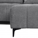 ΓΩΝΙΑΚΟΣ ΚΑΝΑΠΕΣ ΚΡΕΒΑΤΙ BOGOTA ΔΕΞΙΑ ΓΩΝΙΑ ΓΚΡΙ ΧΡΩΜΑ 245x184x80εκ