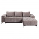 ΓΩΝΙΑΚΟΣ ΚΑΝΑΠΕΣ ΚΡΕΒΑΤΙ BOGOTA ΔΕΞΙΑ ΓΩΝΙΑ ΚΑΦΕ ΧΡΩΜΑ 245x184x80εκ