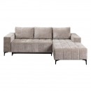 ΓΩΝΙΑΚΟΣ ΚΑΝΑΠΕΣ ΚΡΕΒΑΤΙ BOGOTA ΔΕΞΙΑ ΓΩΝΙΑ ΜΠΕΖ ΧΡΩΜΑ 245x184x80εκ