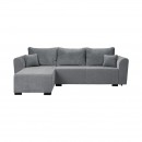 ΓΩΝΙΑΚΟΣ ΚΑΝΑΠΕΣ ΚΡΕΒΑΤΙ Migros ΓΚΡΙ ΧΡΩΜΑ 268x167x80εκ