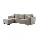 ΓΩΝΙΑΚΟΣ ΚΑΝΑΠΕΣ ΚΡΕΒΑΤΙ Migros ΜΠΕΖ ΧΡΩΜΑ 268x167x80εκ