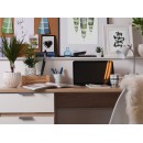 ΓΡΑΦΕΙΟ Jan SONOMA/ΛΕΥΚΟ 130x50x75,5εκ
