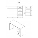 ΓΡΑΦΕΙΟ Leo ARTISAN OAK 121x50x75εκ