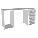 ΓΡΑΦΕΙΟ LIBER ΛΕΥΚΟ 135x50x75,5εκ