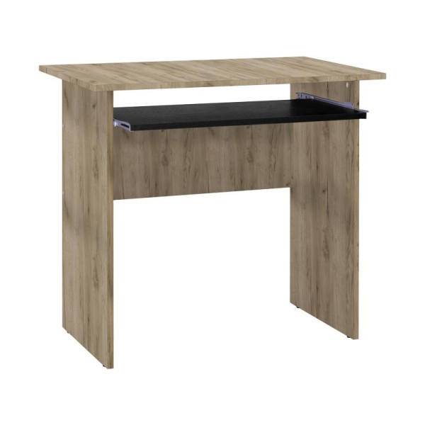 ΓΡΑΦΕΙΟ PARIS GREY OAK-ΜΑΥΡΟ 90x45x74εκ
