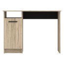 ΓΡΑΦΕΙΟ Rey GREY OAK-ΜΑΥΡΟ 100x50x74,5εκ
