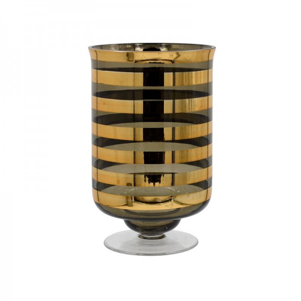 ΓΥΑΛΙΝΟ ΔΙΑΚΟΣΜΗΤΙΚΟ ΒΑΖΟ Fylliana FL1321 ΧΡΥΣΟ ΧΡΩΜΑ 13x20εκ