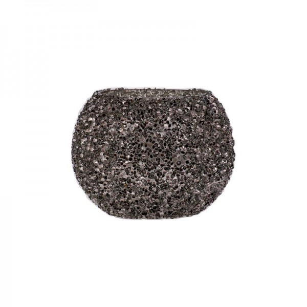 ΓΥΑΛΙΝΟ ΕΠΙΤΡΑΠΕΖΙΟ ΚΗΡΟΠΗΓΙΟ ΡΕΣΩ Fylliana Mosaic ΓΚΡΙ ΧΡΩΜΑ 13x10εκ