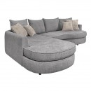 ΚΑΝΑΠΕΣ Fylliana Cosmo ΑΡΙΣΤΕΡΗ ΓΩΝΙΑ ΓΚΡΙ 300x220xεκ