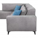 ΚΑΝΑΠΕΣ Fylliana Legend ΑΡΙΣΤΕΡΗ ΓΩΝΙΑ ΓΚΡΙ ΥΦΑΣΜΑ 272x197x80εκ