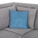 ΚΑΝΑΠΕΣ Fylliana Legend ΑΡΙΣΤΕΡΗ ΓΩΝΙΑ ΓΚΡΙ ΥΦΑΣΜΑ 272x197x80εκ