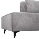 ΚΑΝΑΠΕΣ Fylliana Legend ΑΡΙΣΤΕΡΗ ΓΩΝΙΑ ΓΚΡΙ ΥΦΑΣΜΑ 272x197x80εκ