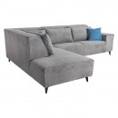 ΚΑΝΑΠΕΣ Fylliana Legend ΑΡΙΣΤΕΡΗ ΓΩΝΙΑ ΓΚΡΙ ΥΦΑΣΜΑ 272x197x80εκ