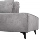 ΚΑΝΑΠΕΣ Fylliana Legend ΔΕΞΙΑ ΓΩΝΙΑ ΓΚΡΙ ΥΦΑΣΜΑ 272x197x80εκ