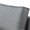 ΚΑΝΑΠΕΣ Fylliana Loftio ΔΕΞΙΑ ΓΩΝΙΑ ΓΚΡΙ ΧΡΩΜΑ 280x220x95εκ