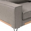ΚΑΝΑΠΕΣ Fylliana Loftio ΔΕΞΙΑ ΓΩΝΙΑ ΚΑΦΕ ΧΡΩΜΑ 280x220x95εκ