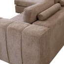 ΚΑΝΑΠΕΣ Fylliana Mondiva ΑΡΙΣΤΕΡΗ ΓΩΝΙΑ ΚΑΦΕ ΧΡΩΜΑ 280x180x83εκ
