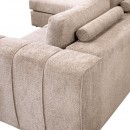 ΚΑΝΑΠΕΣ Fylliana Mondiva ΑΡΙΣΤΕΡΗ ΓΩΝΙΑ ΜΠΕΖ ΧΡΩΜΑ 280x180x83εκ