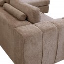 ΚΑΝΑΠΕΣ Fylliana Mondiva ΔΕΞΙΑ ΓΩΝΙΑ ΚΑΦΕ ΧΡΩΜΑ 280x180x83εκ