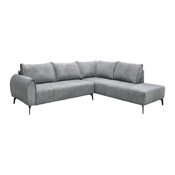 ΚΑΝΑΠΕΣ Fylliana Velton ΔΕΞΙΑ ΓΩΝΙΑ ΓΚΡΙ ΧΡΩΜΑ 275x225x85εκ