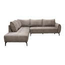 ΚΑΝΑΠΕΣ Fylliana Velton ΔΕΞΙΑ ΓΩΝΙΑ ΚΑΦΕ ΧΡΩΜΑ 275x225x85εκ